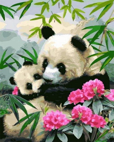 Dipingere con i numeri - Panda Giganti