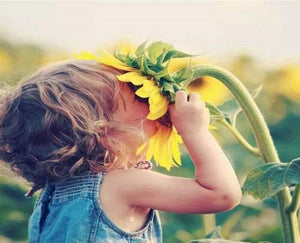 Dipingere con i numeri - Ragazza E Fiore
