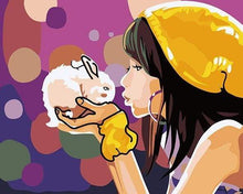 Carica l&#39;immagine nel visualizzatore di Gallery, Dipingere con i numeri - Ragazza E Coniglio