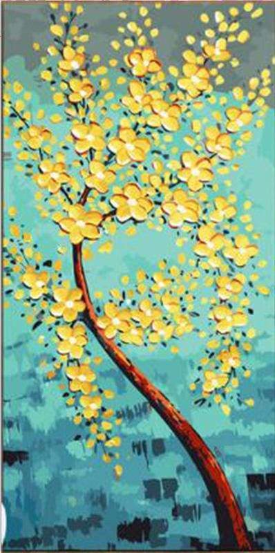 Dipingere con i numeri - Albero Dei Soldi D'Oro