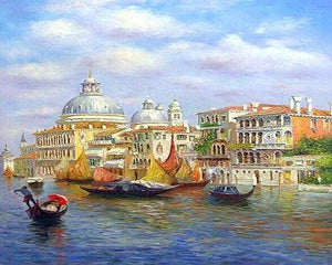 Dipingere con i numeri - Gondoliere A Venezia