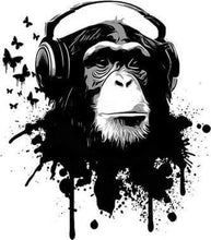 Carica l&#39;immagine nel visualizzatore di Gallery, Dipingere con i numeri - Gorilla Con Le Cuffie
