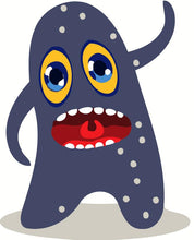 Carica l&#39;immagine nel visualizzatore di Gallery, Dipingere con i numeri Bambini - Mostro Grigio