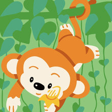 Carica l&#39;immagine nel visualizzatore di Gallery, Dipingere con i numeri Bambini - Scimmia