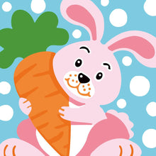 Carica l&#39;immagine nel visualizzatore di Gallery, Dipingere con i numeri Bambini - Coniglio