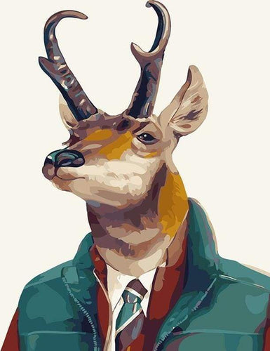 Dipingere con i numeri - Testa Cervo Dandy