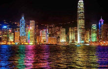 Carica l&#39;immagine nel visualizzatore di Gallery, Dipingere con i numeri - Hong Kong Di Notte