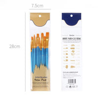 Carica l&#39;immagine nel visualizzatore di Gallery, Kit Di 10 Pennelli Per Pittura A Olio Acrilica E Acquerello