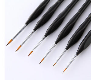 Set di 6 pennelli professionali ergonomici