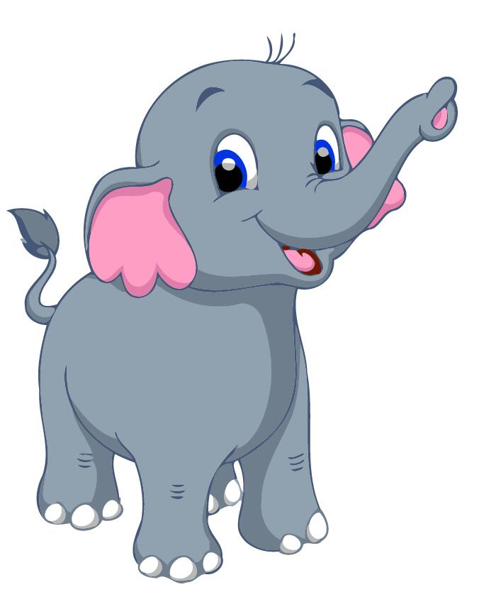 Dipingere con i numeri Bambini - Elefantino