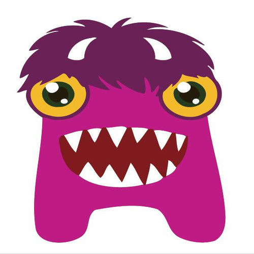 Dipingere con i numeri Bambini - Mostro Viola