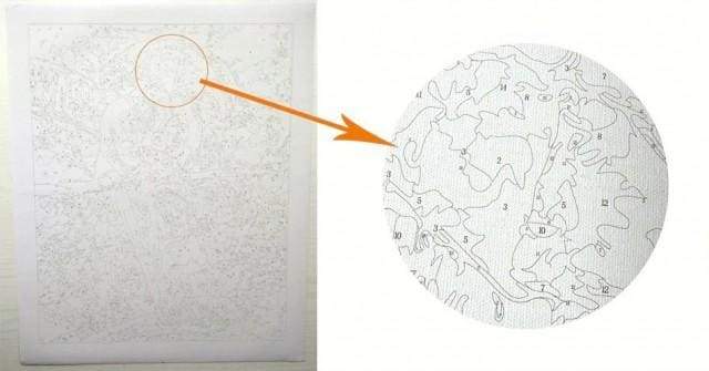 YEESAM ART Dipingere Con I Numeri Per Adulti E Bambini, Tela Di Lino 40x50 Cm, Kit Fai Da Te Con Colori Acrilici E Pennelli, Regalo Di Natale, Senza Cornice (Scimmia Arancione)