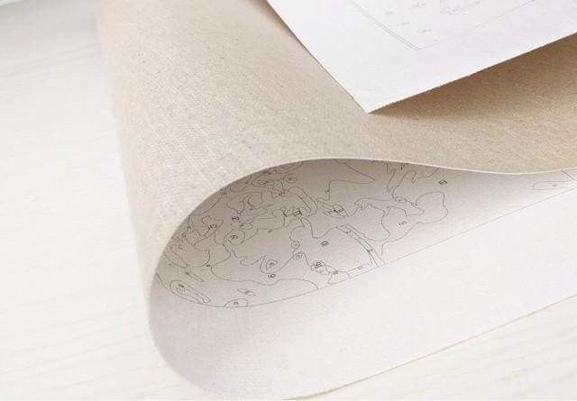 LJPENG Dipingere con i Numeri Kit fai-da-Te Pittura a Olio su Tela Regalo per