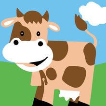 Carica l&#39;immagine nel visualizzatore di Gallery, Dipingere con i numeri Bambini - Mucca