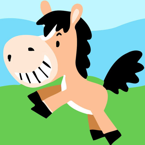 Dipingere con i numeri Bambini - Cavallo