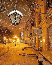 Carica l&#39;immagine nel visualizzatore di Gallery, Dipingere con i numeri - Lanterna Nella Neve