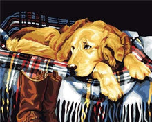 Carica l&#39;immagine nel visualizzatore di Gallery, Dipingere con i numeri - Cane Pigro