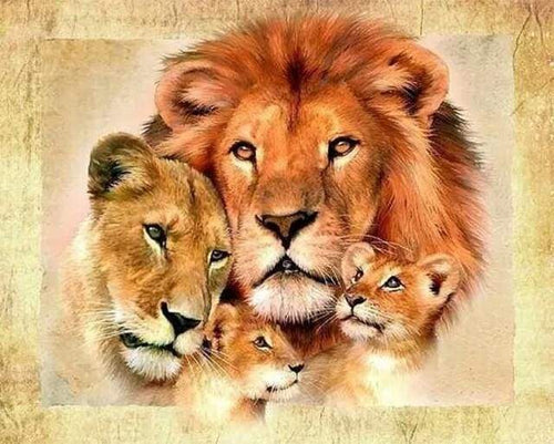 Dipingere con i numeri - Famiglia Di Leoni