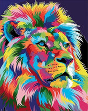 Carica l&#39;immagine nel visualizzatore di Gallery, Dipingere con i numeri - Leone Pop Art 2