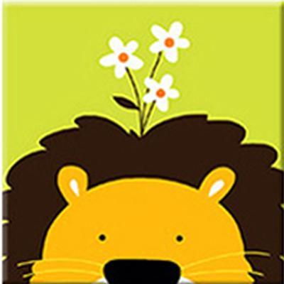 Dipingere con i numeri Bambini - Leone E Fiori
