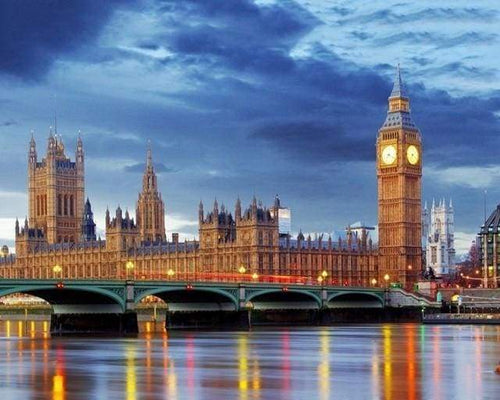 Dipingere con i numeri - London Bridge Di Notte