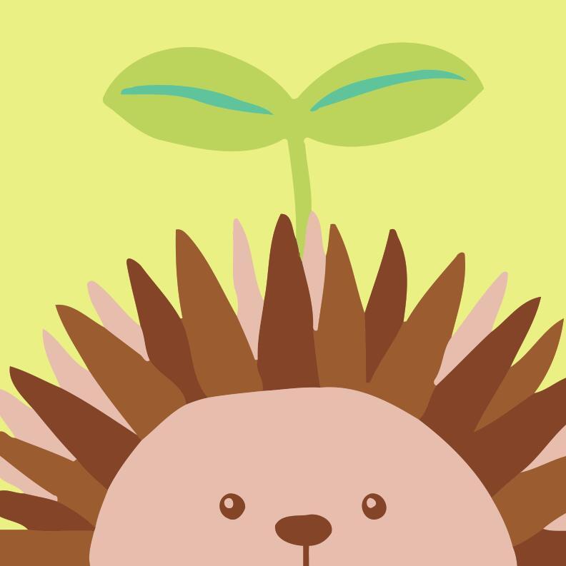 Dipingere con i numeri Bambini - Riccio