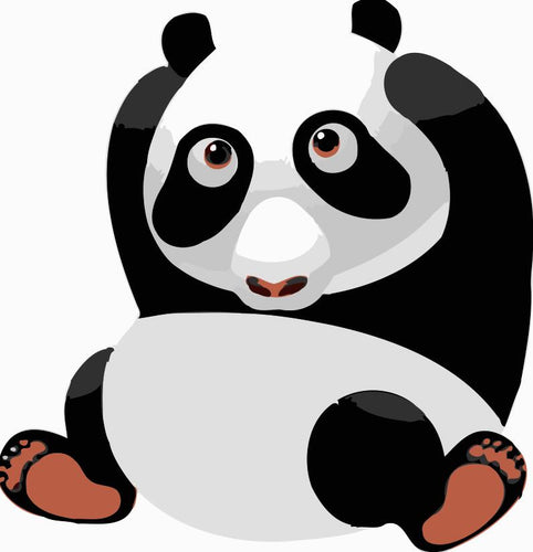 Dipingere con i numeri Bambini - Grande Panda