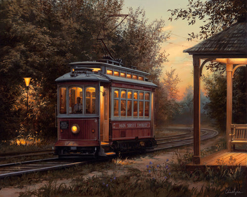Dipingere con i numeri Fermata del tram Figured'Art intermedia nuovi arrivi città paesaggi