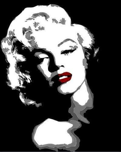 Dipingere con i numeri - Monroe In Bianco E Nero