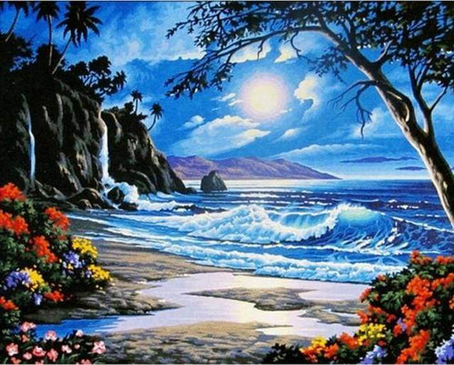 Dipingere con i numeri - Luna Sul Mare