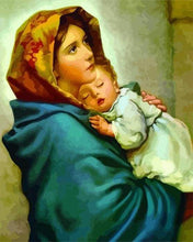 Carica l&#39;immagine nel visualizzatore di Gallery, Dipingere con i numeri - Madre Che Tiene Il Suo Bambino