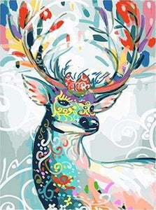 Dipingere con i numeri - Cervo Multicolore