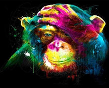 Carica l&#39;immagine nel visualizzatore di Gallery, Dipingere con i numeri - Scimmia Multicolore