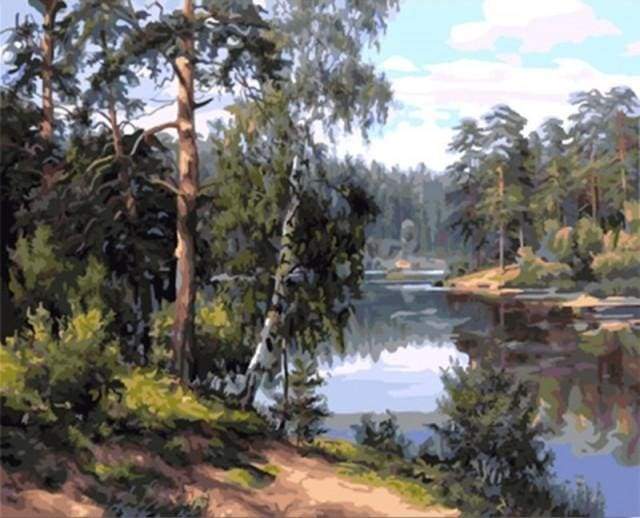 Dipingere con i numeri - Vicino Al Fiume