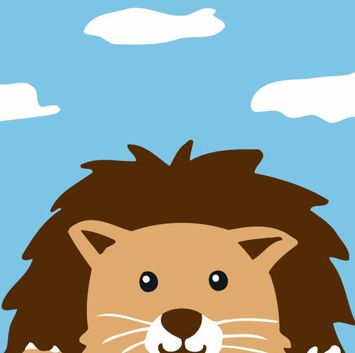 Dipingere con i numeri Bambini - Leone