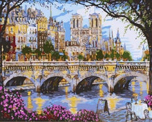 Carica l&#39;immagine nel visualizzatore di Gallery, Dipingere con i numeri - Notre Dame De Paris E La Senna