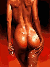 Carica l&#39;immagine nel visualizzatore di Gallery, Dipingere con i numeri - Nudo In Rosso