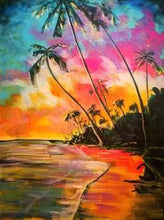 Carica l&#39;immagine nel visualizzatore di Gallery, Dipingere con i numeri - Bellissimi Colori Sulla Spiaggia