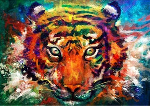 Dipingere con i numeri - Dipinto Di Tigre