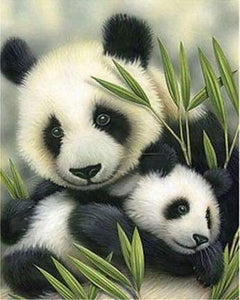 Dipingere con i numeri - Coppia Di Panda