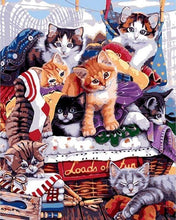 Carica l&#39;immagine nel visualizzatore di Gallery, Dipingere con i numeri - Festa Con I Gatti