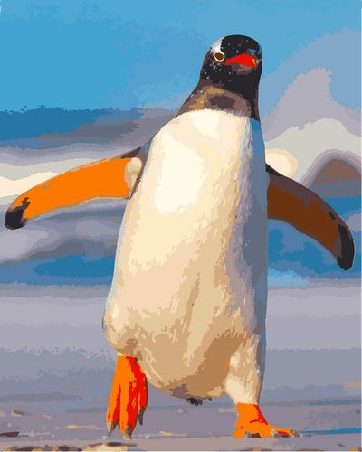 Dipingere con i numeri - Pinguino