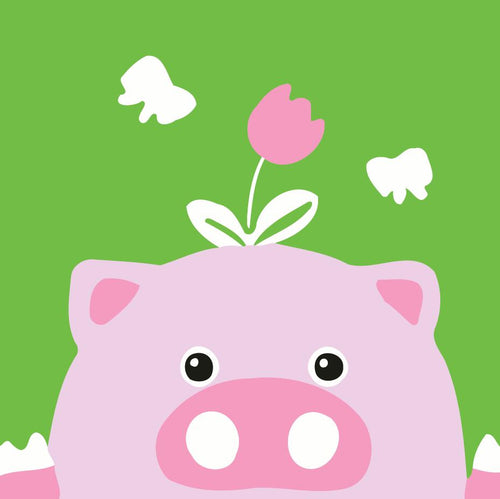 Dipingere con i numeri Bambini - Fiore E Maiale