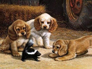 Dipingere con i numeri - Cuccioli Che Giocano