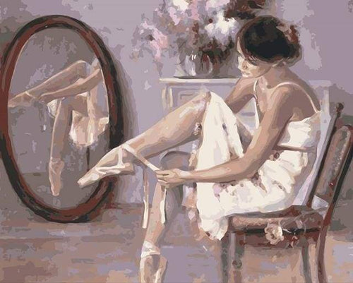 Dipingere con i numeri - Preparare Le Ballerine