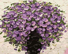 Carica l&#39;immagine nel visualizzatore di Gallery, Dipingere con i numeri - Fiori Viola In Vaso