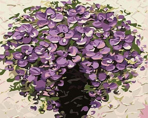 Dipingere con i numeri - Fiori Viola In Vaso