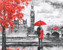 Carica l&#39;immagine nel visualizzatore di Gallery, Dipingere con i numeri - Paesaggio Rosso A Londra
