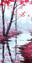 Carica l&#39;immagine nel visualizzatore di Gallery, Dipingere con i numeri - Foglie Di Acero Rosse
