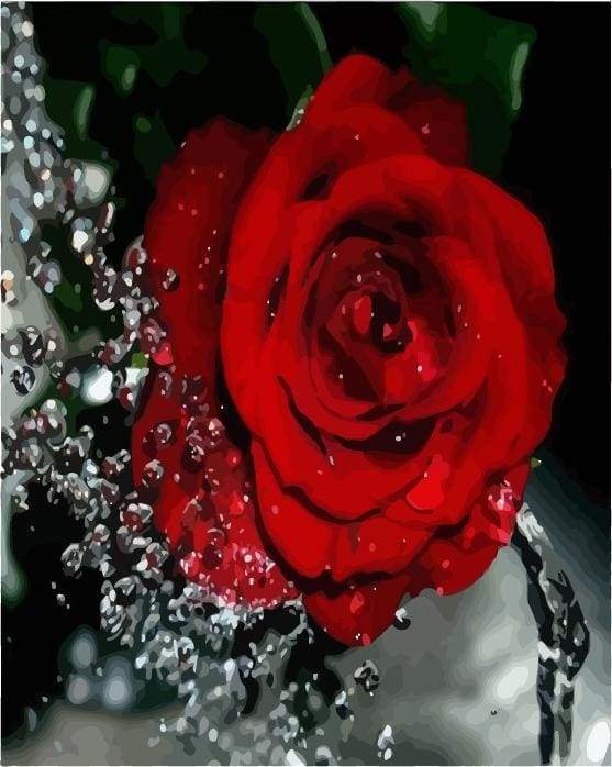 Dipingere con i numeri - Fragranza Di Rosa Rossa